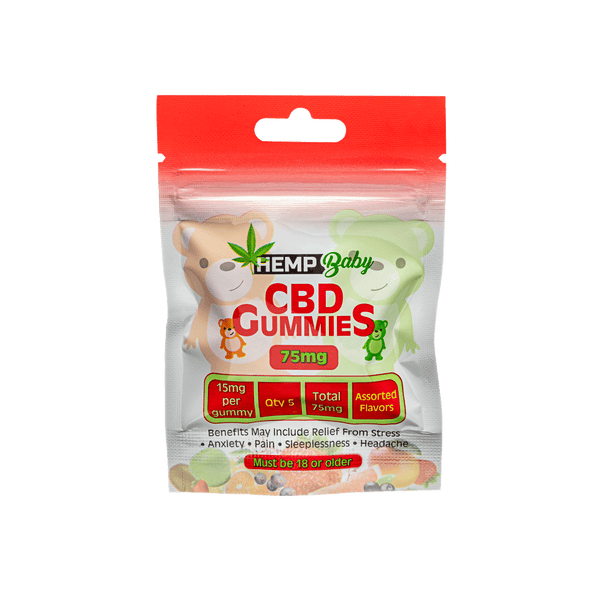 CBD Original  Gummies 5ct pouch - HempBaby