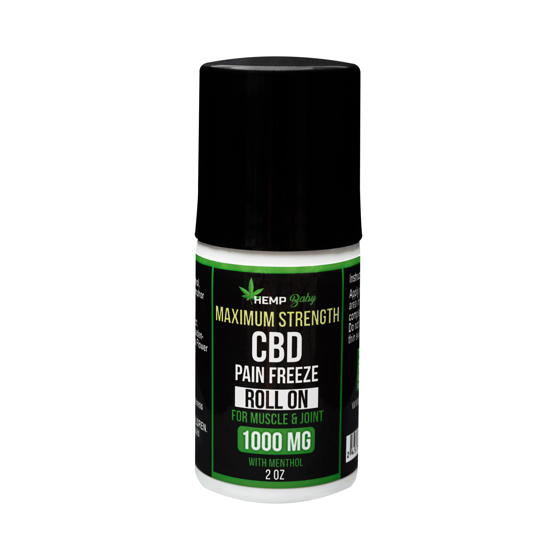 CBD Pain Freeze Roll On 1000mg - HempBaby