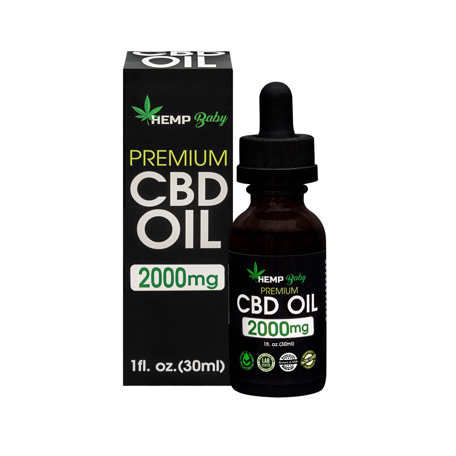 CBD Oil 2000mg - HempBaby