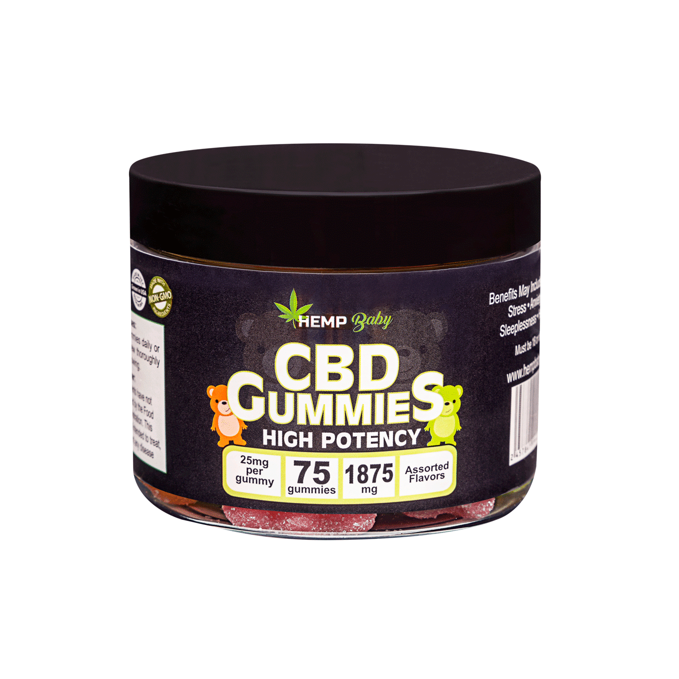 CBD High Potency Gummies 75ct - HempBaby