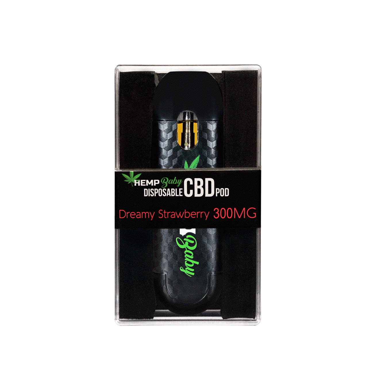 Dreamy Strawberry CBD Disposable Hemp Pod 300mg - HempBaby