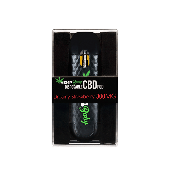 Dreamy Strawberry CBD Disposable Hemp Pod 300mg - HempBaby