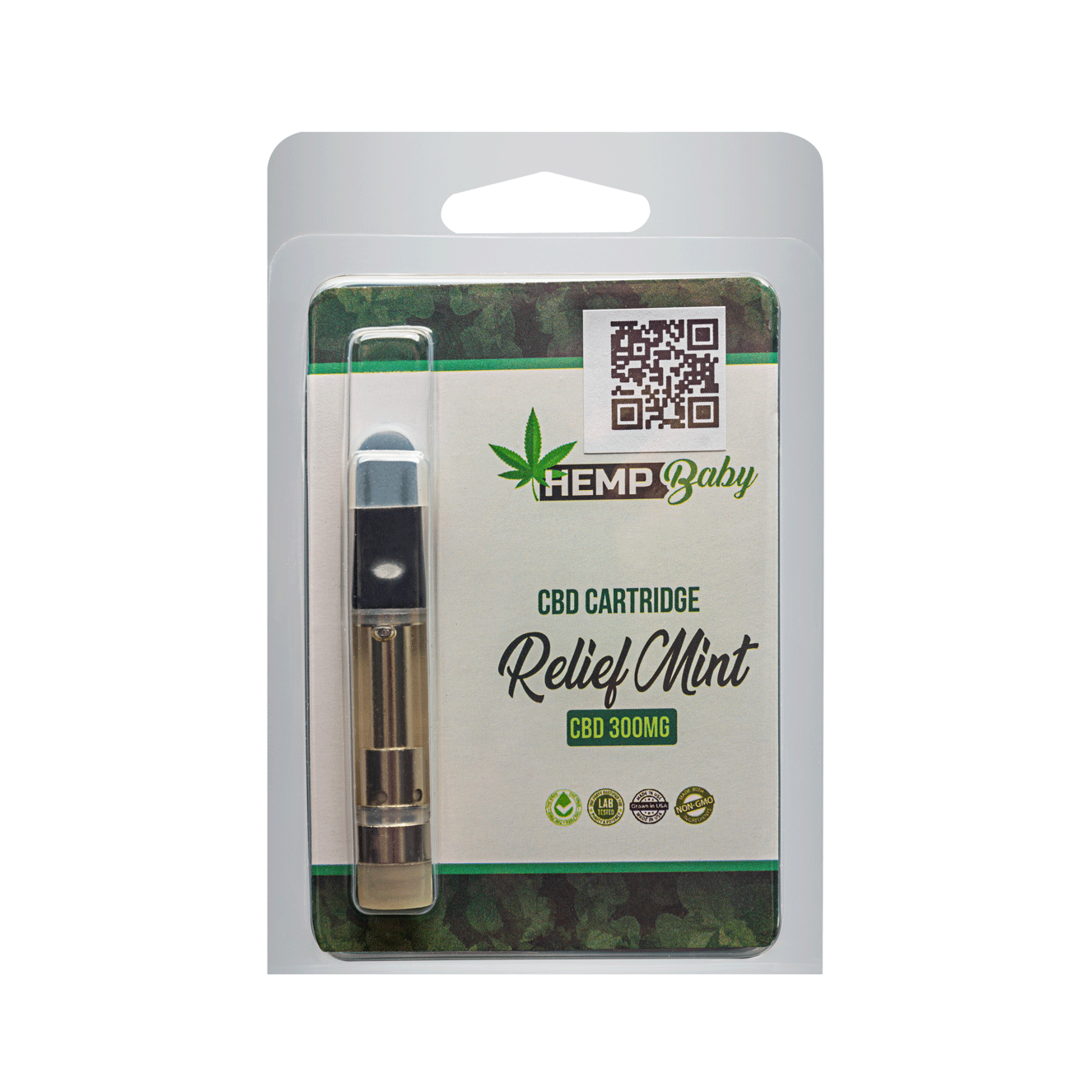 Relief Mint CBD Pre Filled Cartridges 300mg - HempBaby