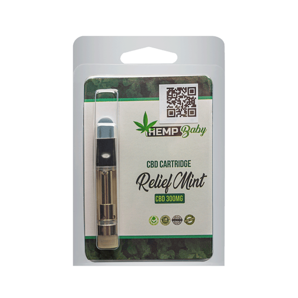 Relief Mint CBD Pre Filled Cartridges 300mg - HempBaby